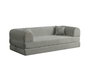 Atelier Del Sofa Legom Eco - Sofá-cama de 3 plazas Gris claro